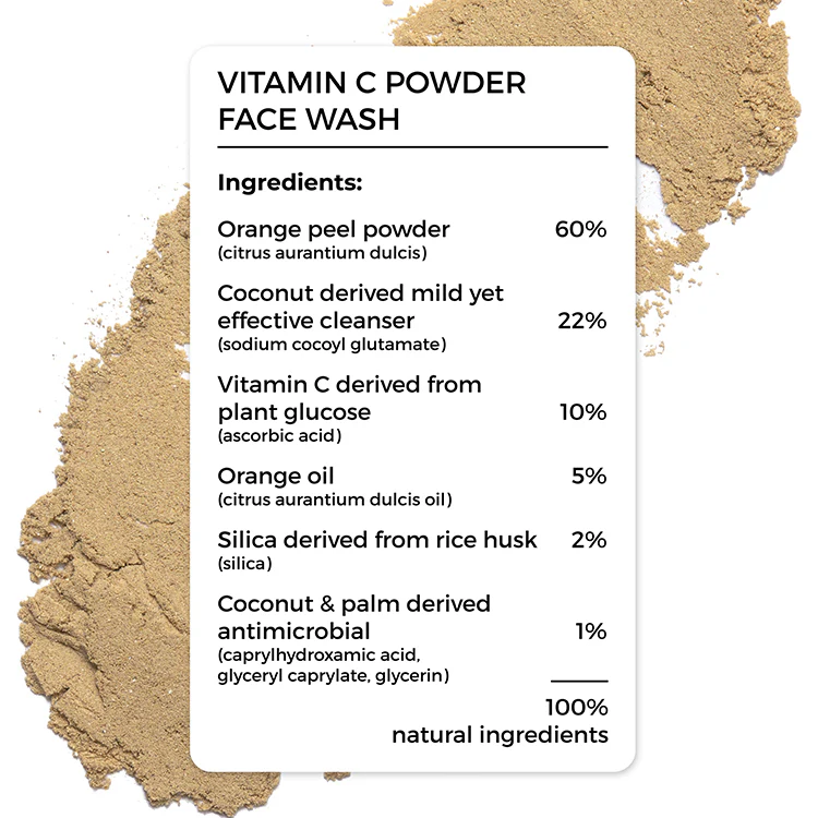 10% Vitamin C Face Serum & Vitamin C Powder Face Wash (30g) Combo For Pigmented Skin - Image 3