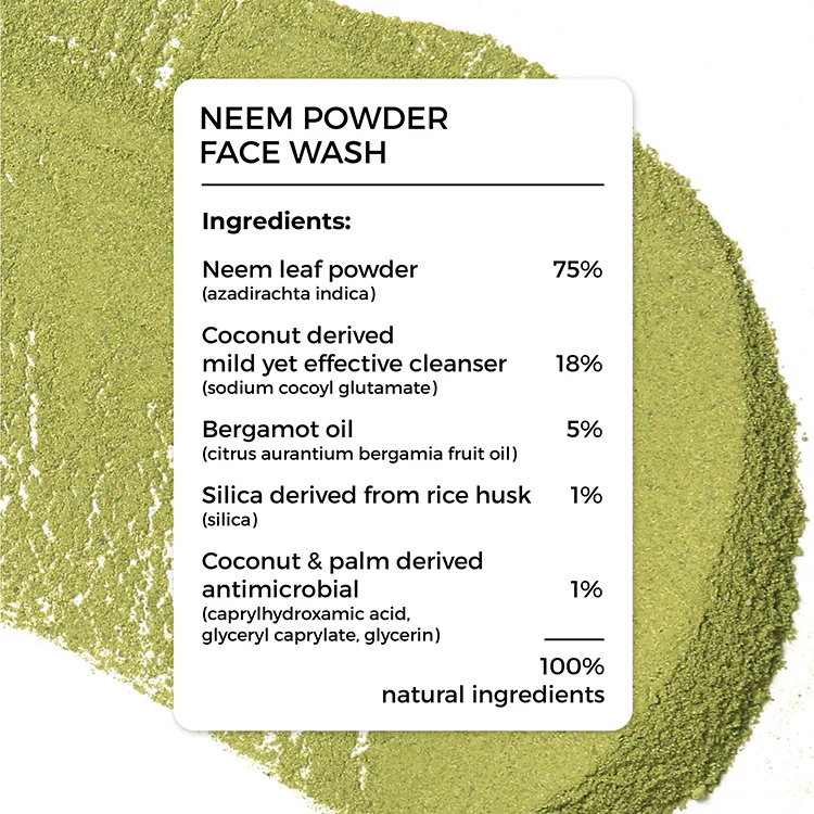 2% Salicylic Acid Face Serum & Neem Powder Face Wash (30g) Combo for acne-prone skin - Image 3